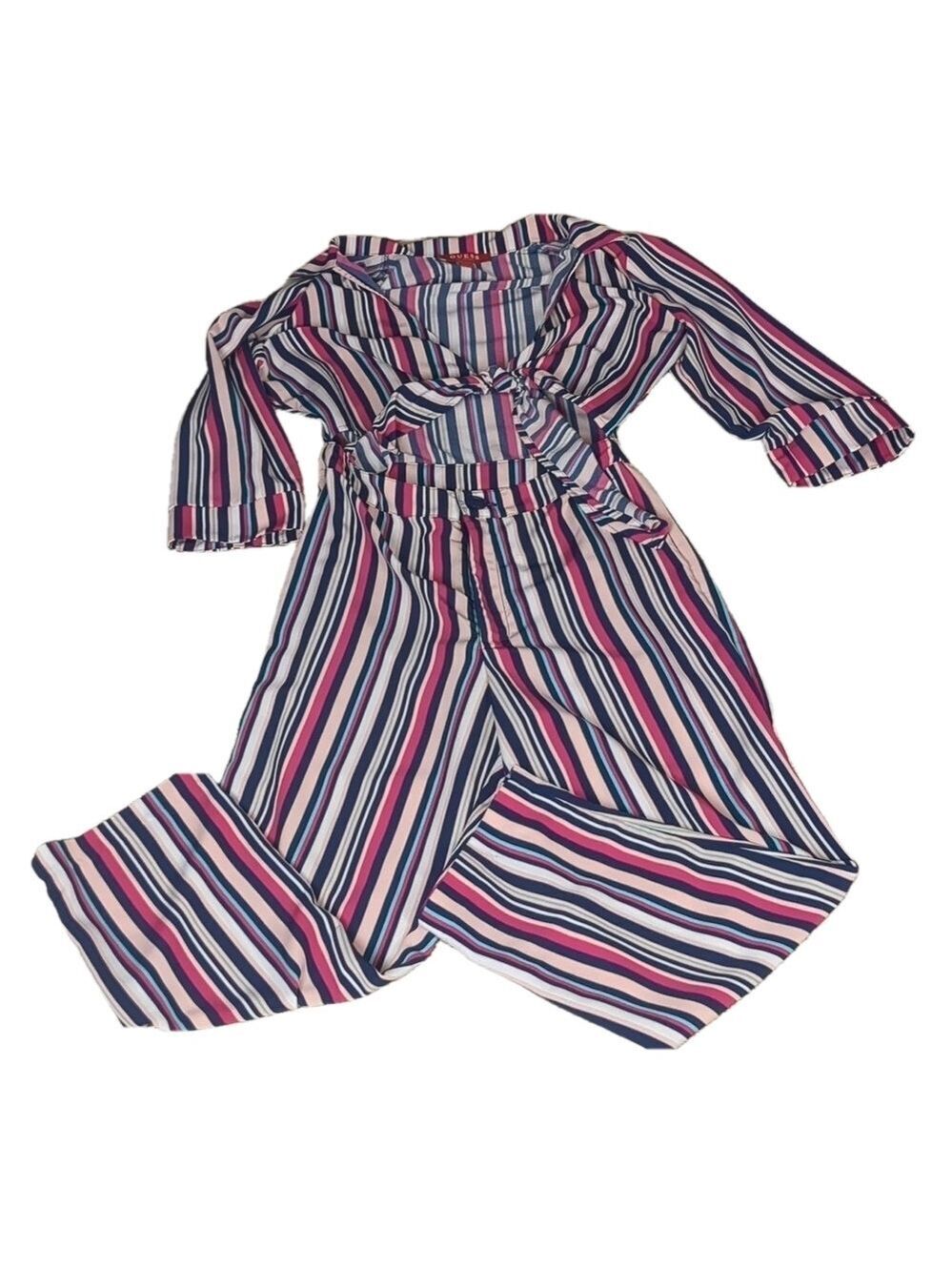 Guess striped cutout jumpsuit size small